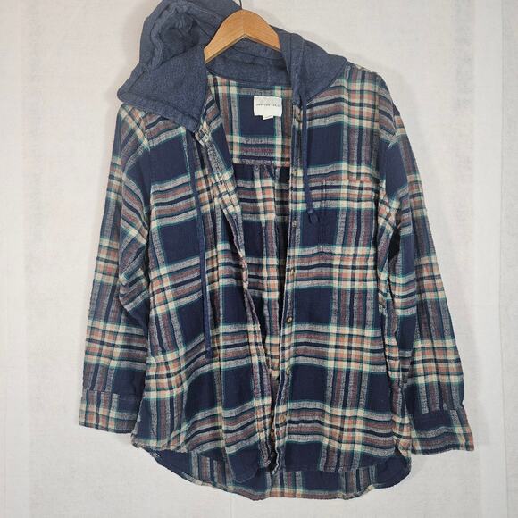 American Eagle Outfitters Jackets & Blazers - Plaid Hooded Jacket